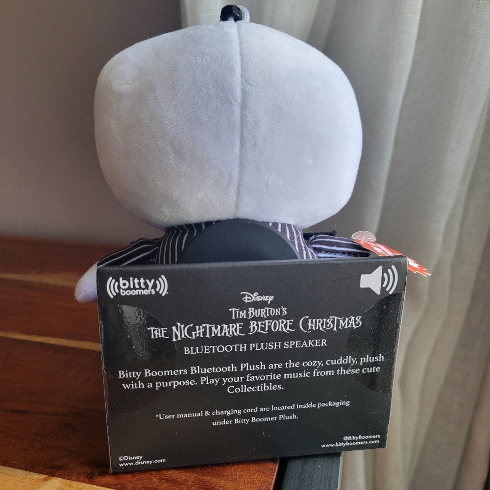 Bitty Boomers Disney Jack Skelington Plush Bluetooth Speaker New in Box - Picture 3 of 7